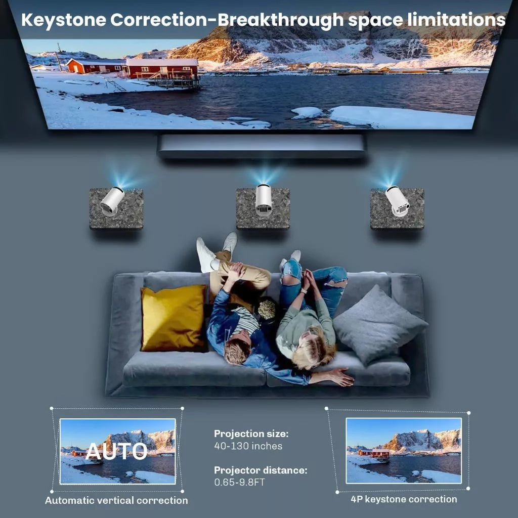 FuturePro 4K Home Android Projector