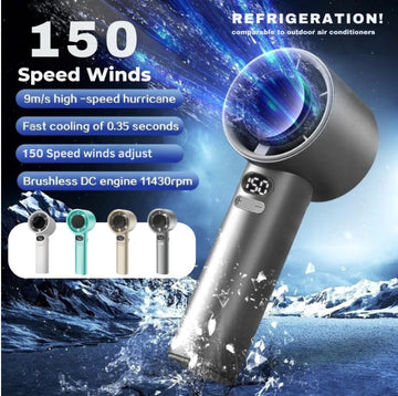 FutureFan Rechargeable Handheld Fan with Led Display